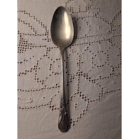 Wm. Rogers Mfg. Co. Other - William Rogers Mfg. Co. Silver Plate Table Spoon Avalon Cabin 8.5 inch